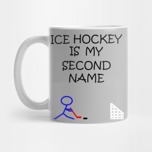 Stick Figure Ice Hockey Mug